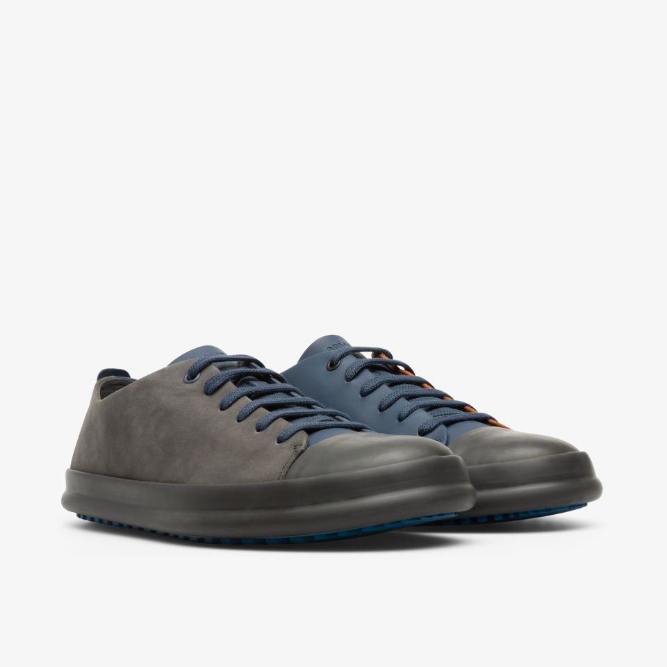 Camper Twins Dark Grey/Blue - Camper Mens Sneakers ||7530-QDSYN||